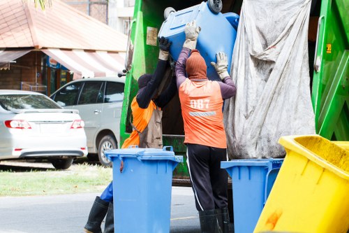 Recycling furniture during clearance in Stratford